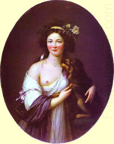 Portrait of Mme D'Aguesseau., elisabeth vigee-lebrun